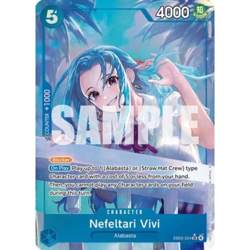 Nefeltari Vivi (024) (Alternate Art) EB03-024 SR Extra Booster: One Piece Heroines Edition  Foil