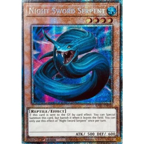 Night Sword Serpent (Starlight Rare) - RA05-EN020 Starlight Rare 1st Edition