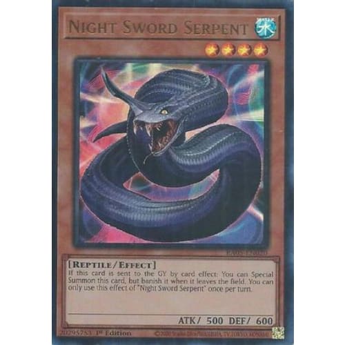 Night Sword Serpent (Ultra Rare) - RA05-EN020 Ultra Rare 1st Edition