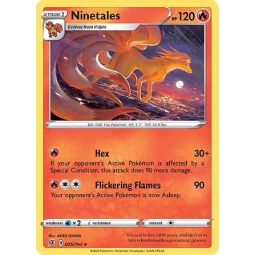 Ninetales (25) Rare Classic Reverse Holofoil