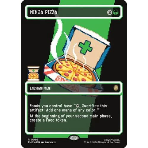 Ninja Pizza (Borderless) (Surge Foil) (TMC-093) Foil