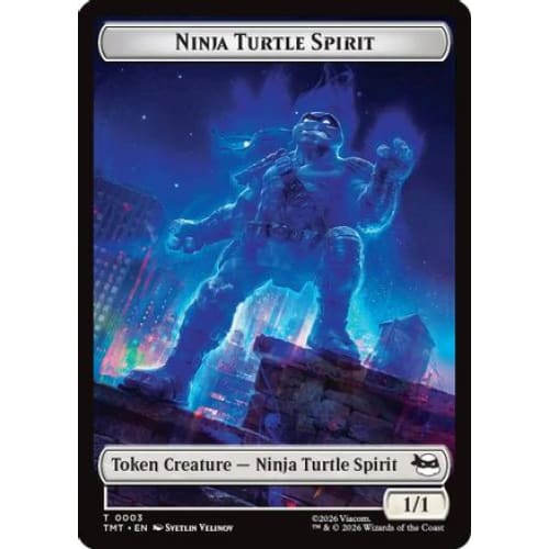 Ninja Turtle Spirit // Food Double-Sided Token (TMT-3 // 8)