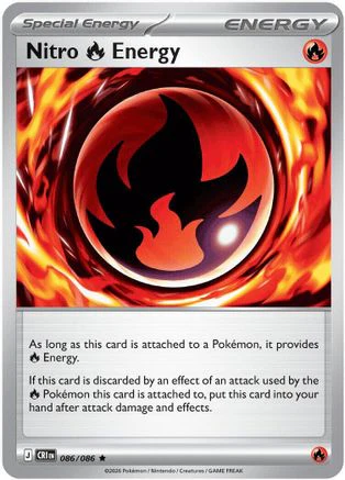 Nitro Fire Energy (86) Rare Classic Holofoil