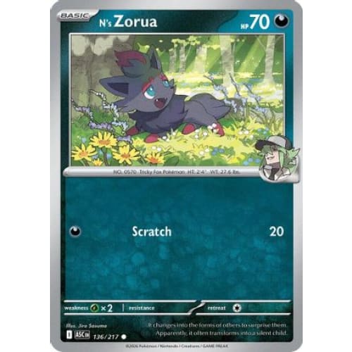N's Zorua (136) Common