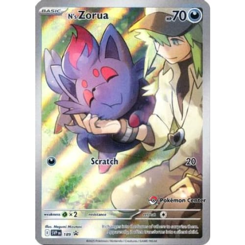 N's Zorua - 189 (Pokemon Center Exclusive) (189) Promo Holofoil
