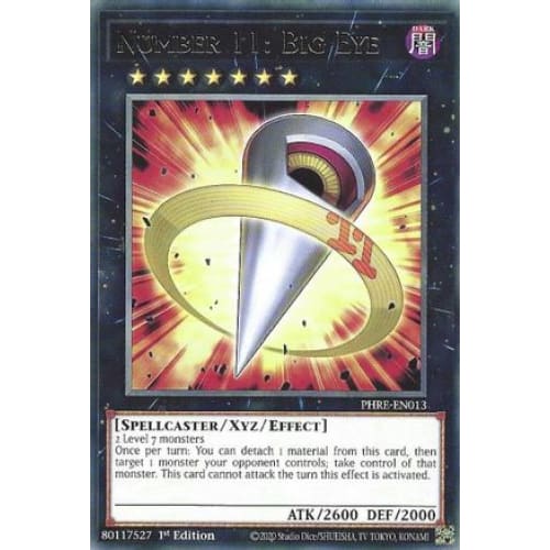 Number 11: Big Eye - PHRE-EN013 Rare 1st Edition