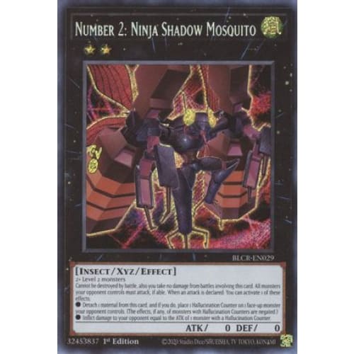 Number 2: Ninja Shadow Mosquito - BLCR-EN029 Secret Rare 1st Edition