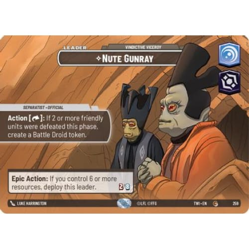 Nute Gunray - Vindictive Viceroy (Showcase) (259)  Foil