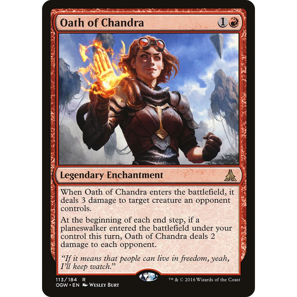 Oath of Chandra (OGW-113) Foil