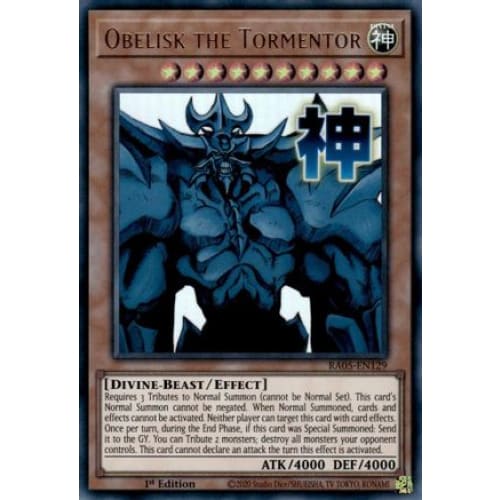 Obelisk the Tormentor - RA05-EN129 Ultra Rare 1st Edition