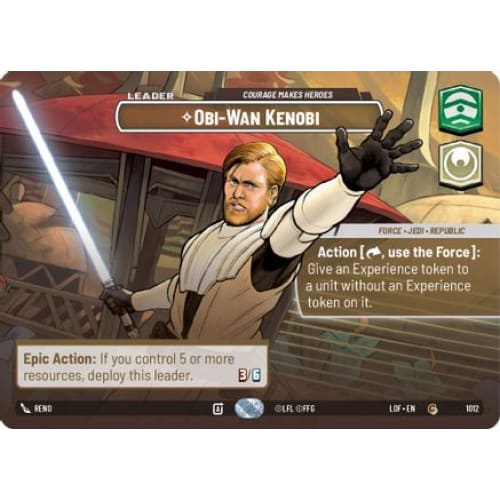 Obi-Wan Kenobi - Courage Makes Heroes (Showcase) (1012)  Foil