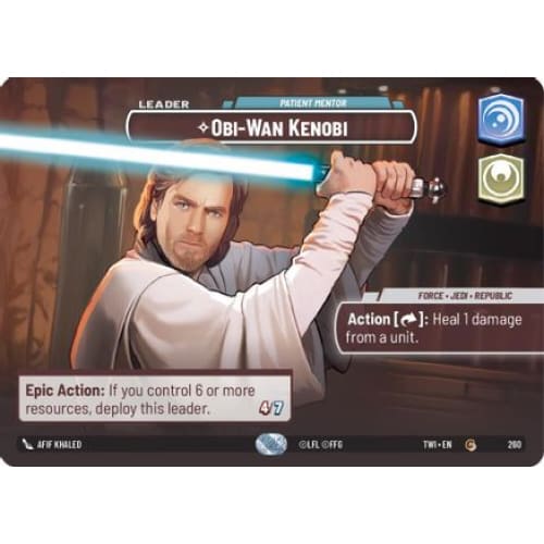 Obi-Wan Kenobi - Patient Mentor (Showcase) (260)  Foil