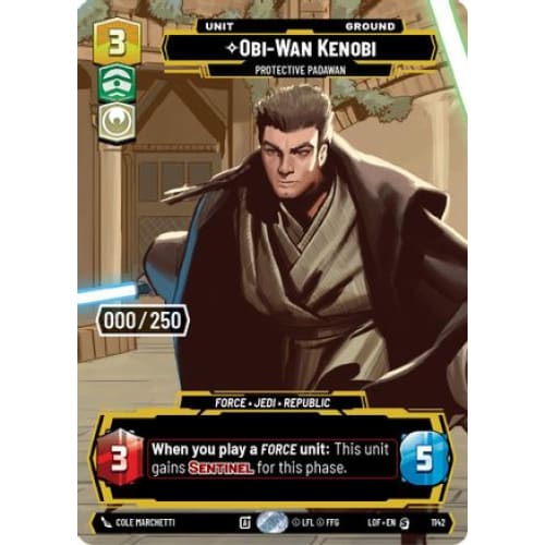 Obi-Wan Kenobi - Protective Padawan (Serialized) (1142)  Foil