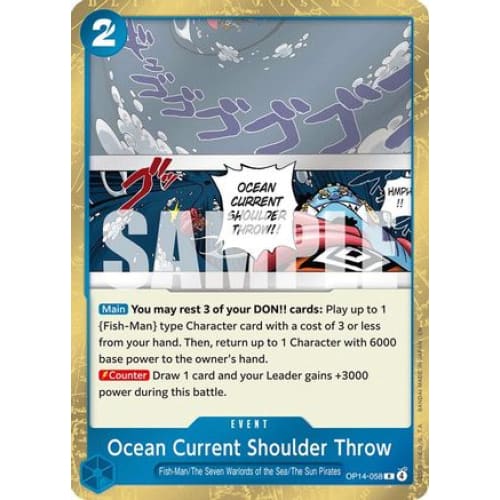 Ocean Current Shoulder Throw OP14-058 R The Azure Sea's Seven  Foil