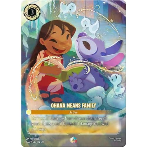 Ohana Means Family (Enchanted) (224/204) - Winterspell Holofoil