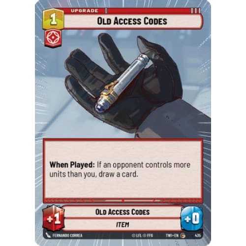 Old Access Codes (Hyperspace) (435)