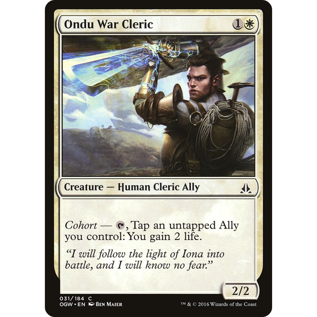 Ondu War Cleric (OGW-031) Foil
