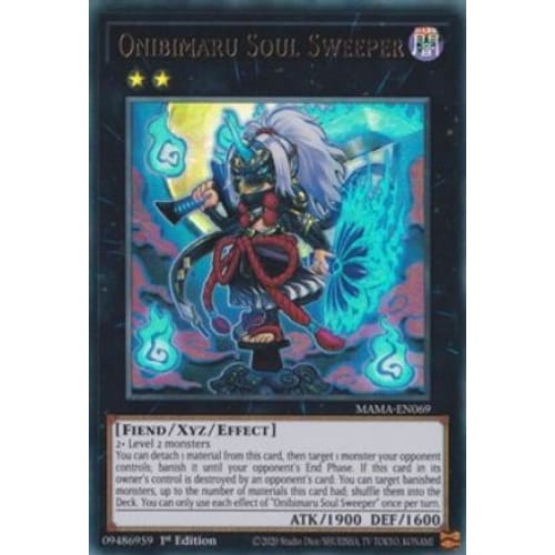 Onibimaru Soul Sweeper - MAMA-EN069 Ultra Rare 1st Edition