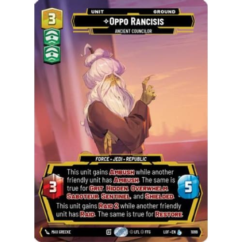 Oppo Rancisis - Ancient Councilor (Prestige Foil) (1099)  Foil