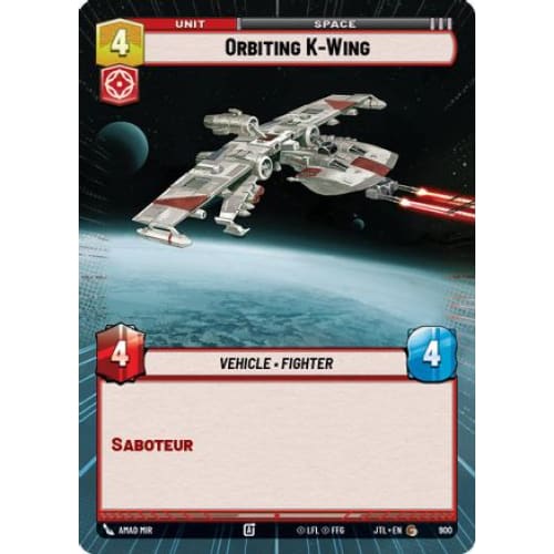Orbiting K-Wing (Hyperspace Foil) (900)  Foil
