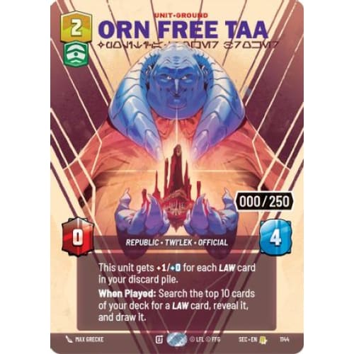 Orn Free Taa - Political Power Broker (Serialized) (1144)  Foil
