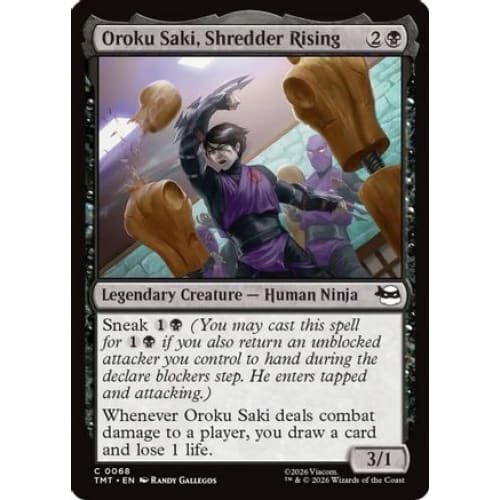 Oroku Saki, Shredder Rising (TMT-068) Foil
