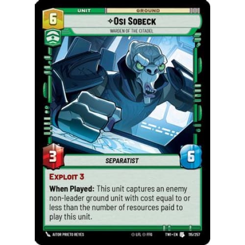 Osi Sobeck - Warden of the Citadel (115/257)  Foil