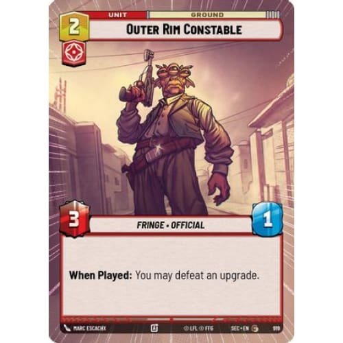 Outer Rim Constable (Hyperspace Foil) (919)  Foil