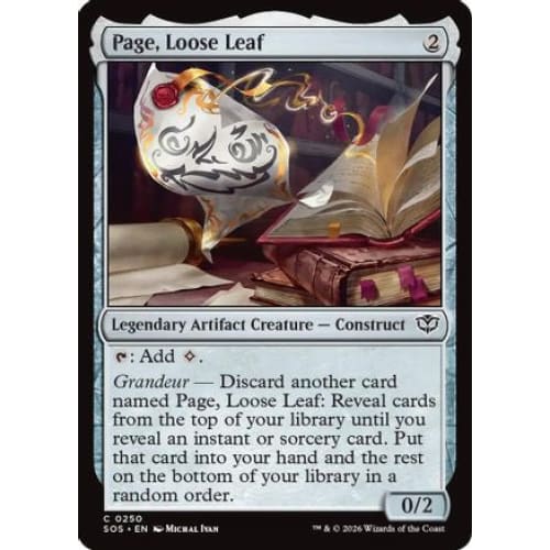 Page, Loose Leaf (SOS-250)