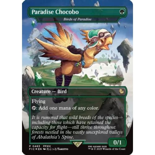 Paradise Chocobo - Birds of Paradise (Borderless) (FIC-483) Foil