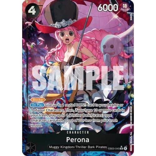 Perona (Alternate Art) EB03-045 SR Extra Booster: One Piece Heroines Edition  Foil