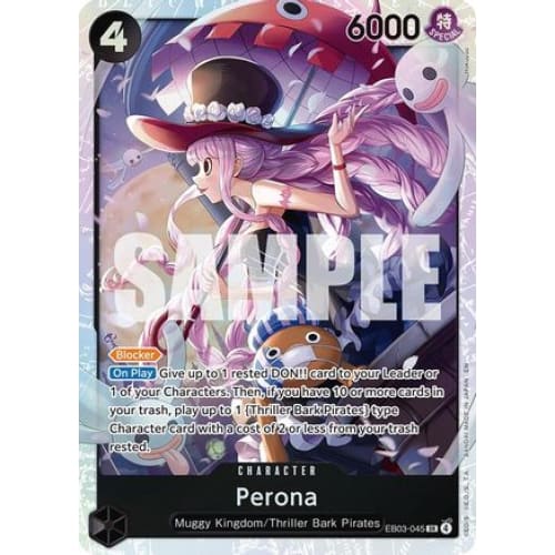 Perona EB03-045 SR Extra Booster: One Piece Heroines Edition  Foil