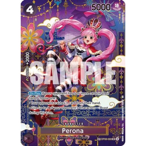 Perona - OP06-093 (SP) OP06-093 SR The Azure Sea's Seven  Foil