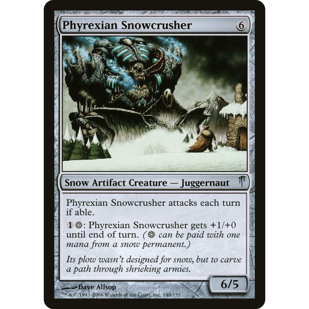 Phyrexian Snowcrusher (CSP-140) Foil