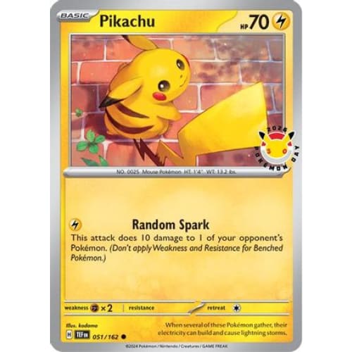 Pikachu (Pokemon Day 2026) (51) Common Holofoil