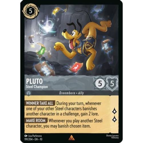 Pluto - Steel Champion (191/204) - Whispers in the Well Cold Foil