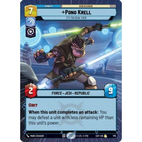 Pong Krell - It's Treason, Then (Hyperspace Foil) (778)  Foil