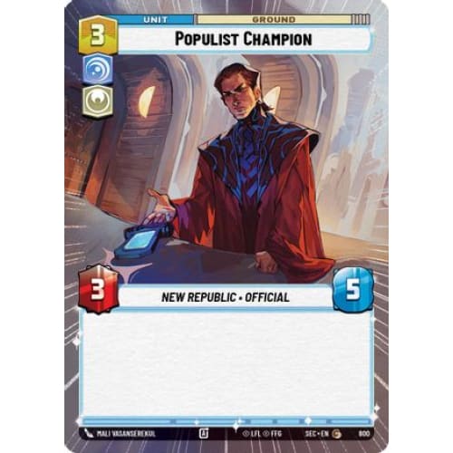 Populist Champion (Hyperspace Foil) (800)  Foil