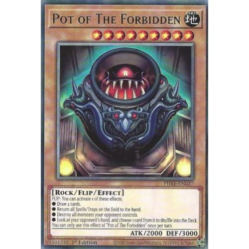 Pot of The Forbidden - PHRE-EN027 Rare 1st Edition