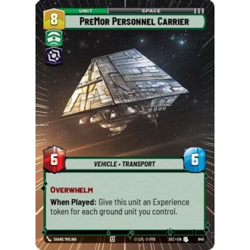 PreMor Personnel Carrier (Hyperspace Foil) (845)  Foil