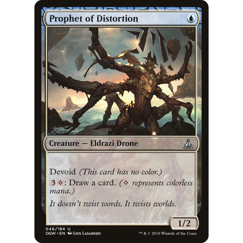 Prophet of Distortion (OGW-046): (devoid) Foil