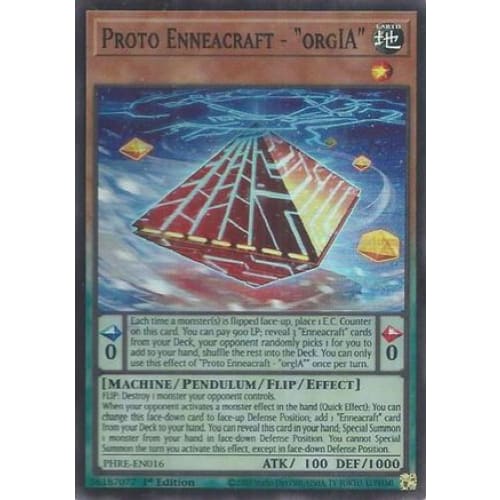 Proto Enneacraft - "orgIA" (Super Rare) - PHRE-EN016 Super Rare 1st Edition