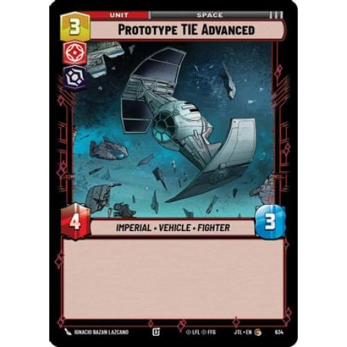Prototype TIE Advanced (Foil) (634)  Foil