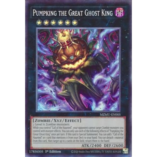Pumpking the Great Ghost King (Collector's Rare) - MZMU-EN005 Collector's Rare 1st Edition