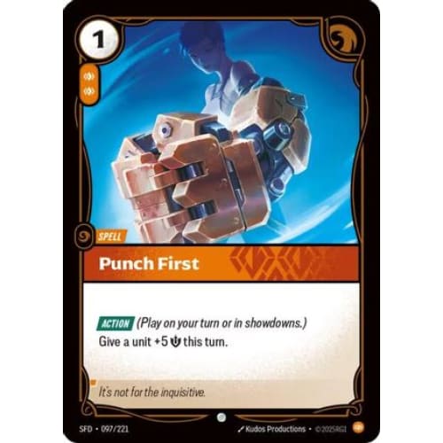 Punch First (097/221) - Spiritforged Foil