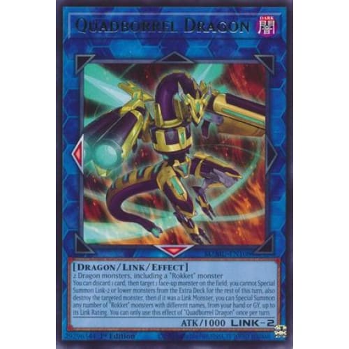Quadborrel Dragon - MZMU-EN108 Rare 1st Edition