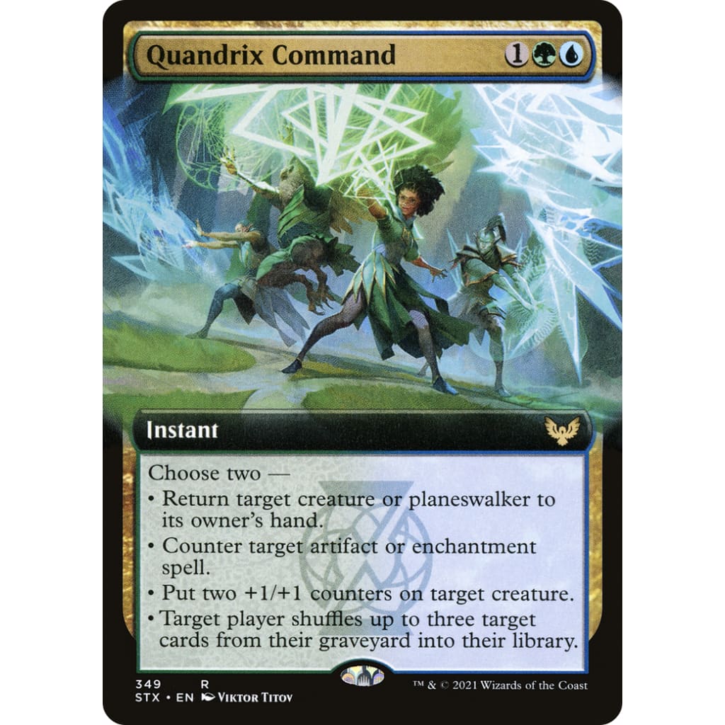 Quandrix Command (Extended Art) (STX-349): (Extended Art)
