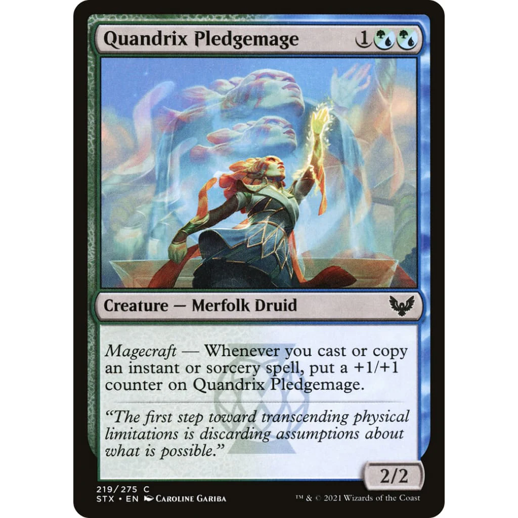 Quandrix Pledgemage (STX-219) Foil