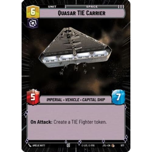 Quasar TIE Carrier (Hyperspace Foil) (977)  Foil
