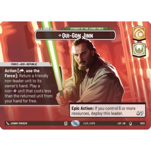 Qui-Gon Jinn - Student of the Living Force (Showcase) (1020)  Foil
